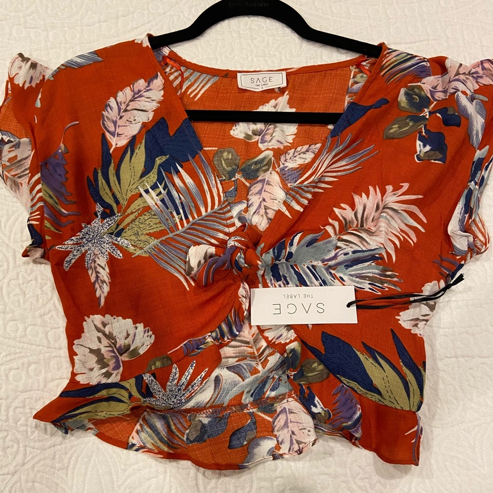 Floral crop top
